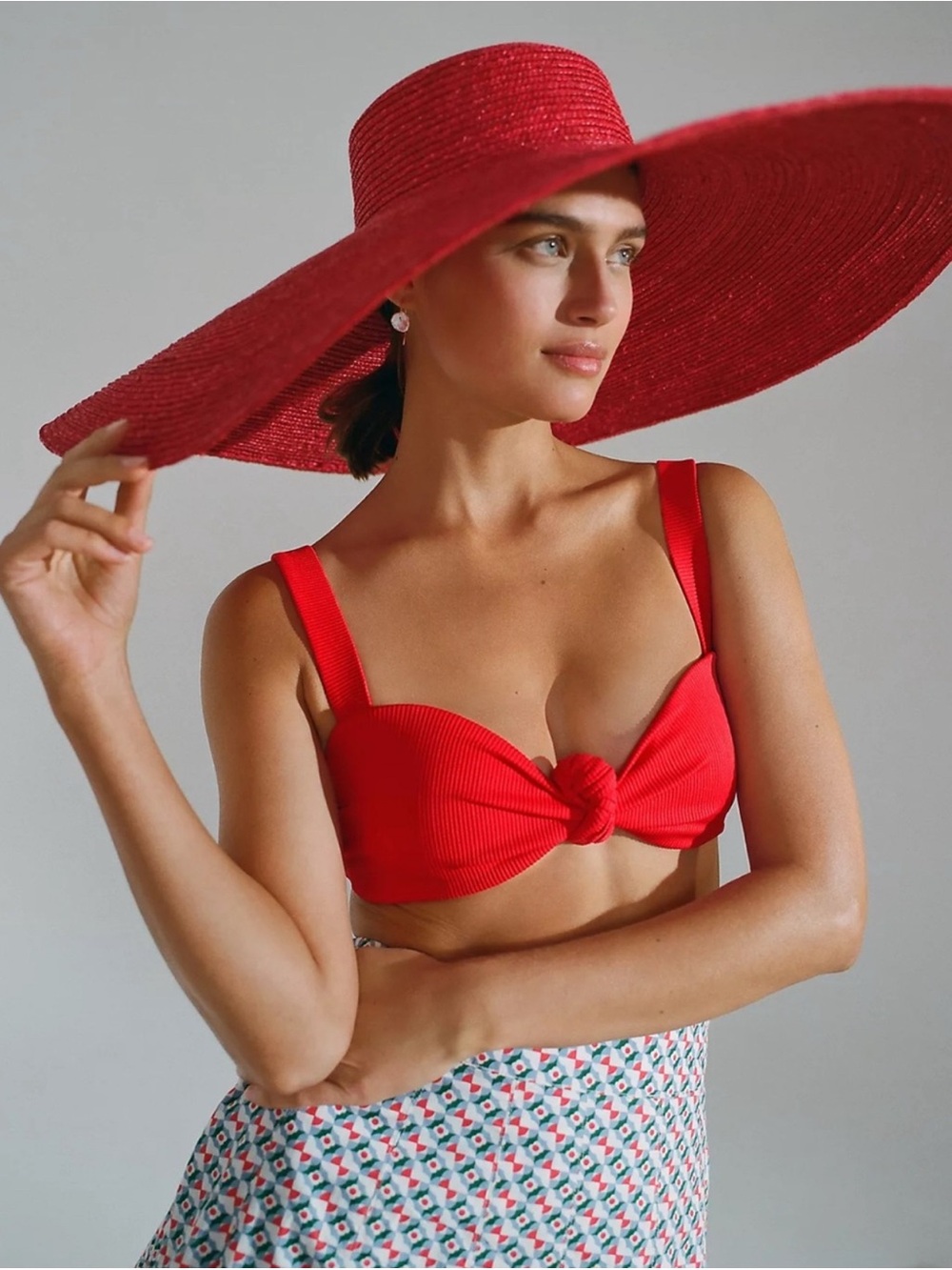 Beach Riot Set: Sophia Ribbed Bikini Top& Highway Ribbed Bikini Bottom; Medium - Picture 9 of 15